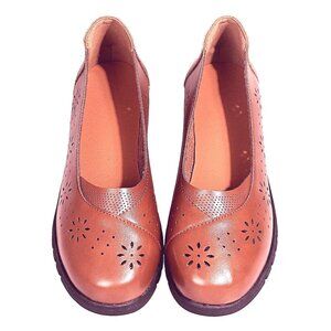 PAOTMBU - Brown Flower-Cutout Flat